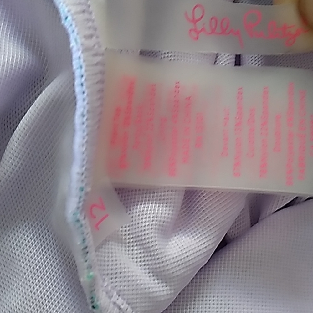 Lilly Pulitzer Aqua Blue & Navy One-Piece Swimsuit - Picture 5 of 5